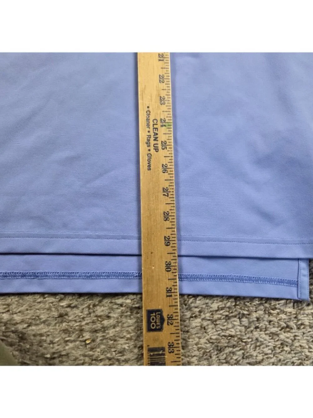 RLX Ralph Lauren Golf Polo Shirt Mens Large Blue Short Sleeve Wicking Pocket